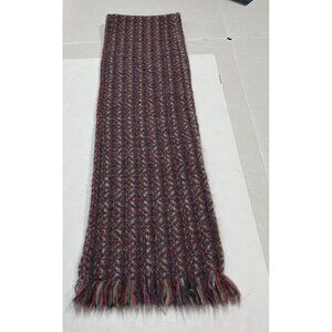 John Branigan Weavers Wool Scarf Connemara Multicolor Knitted‎ Ireland Classic